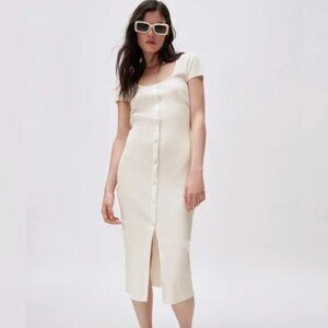 NEW Zara Ribbed Maxi Dress